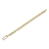 0.41CT 14K Y/G DIAMOND LINK BRACELET