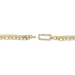 0.41CT 14K Y/G DIAMOND LINK BRACELET