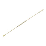 0.26CT 14K Y/G DIAMOND BEZEL BRACELET