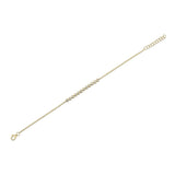 0.26CT 14K Y/G DIAMOND BEZEL BRACELET