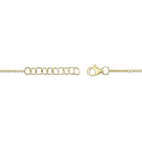 0.26CT 14K Y/G DIAMOND BEZEL BRACELET