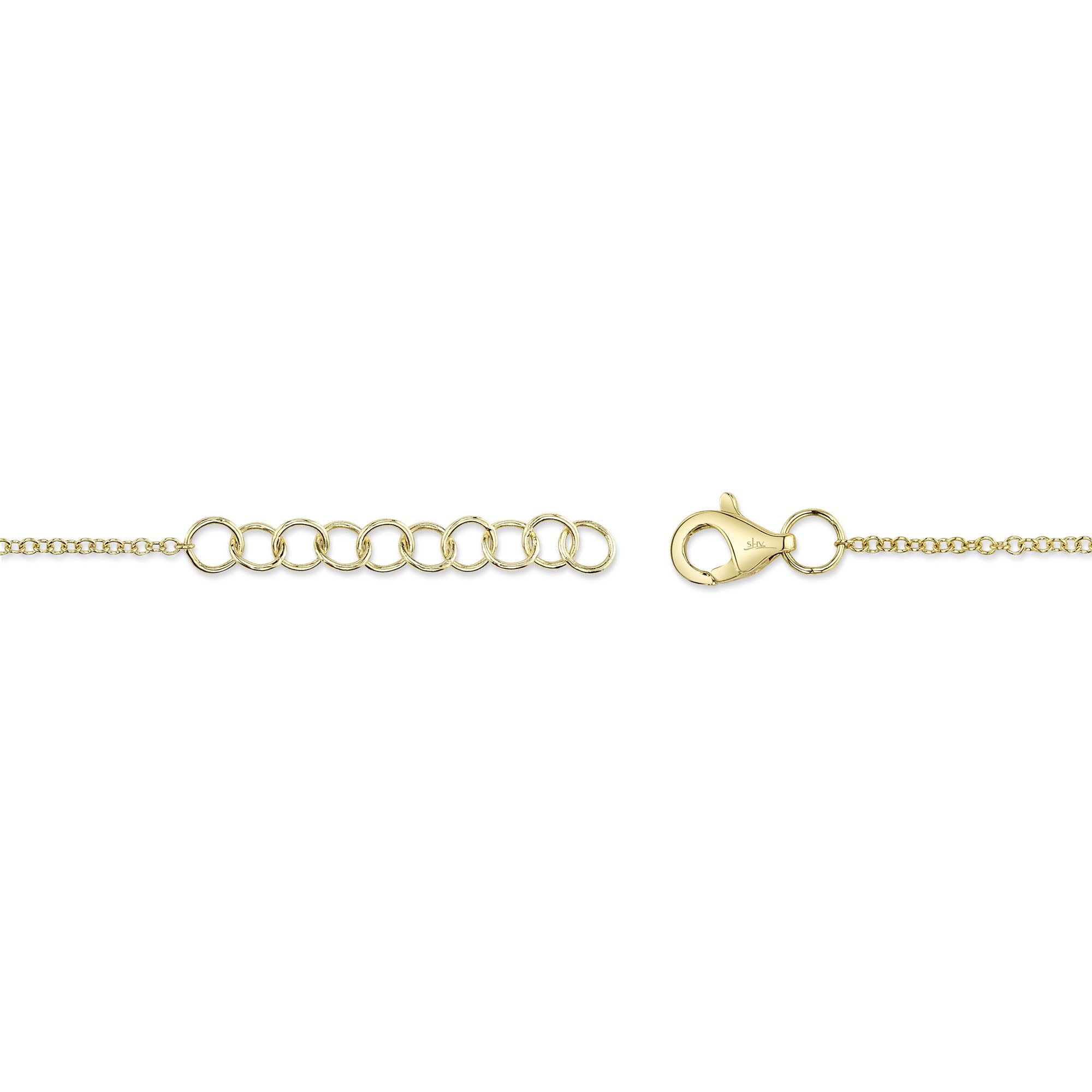 0.26CT 14K Y/G DIAMOND BEZEL BRACELET
