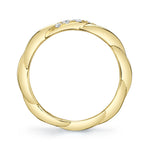0.12CT 14K Y/G DIAMOND TWISTED BAND