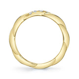 0.12CT 14K Y/G DIAMOND TWISTED BAND
