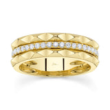 0.26CT 14K Y/G DIAMOND LADYS BAND