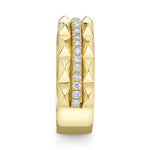 0.26CT 14K Y/G DIAMOND LADYS BAND