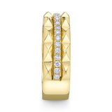 0.26CT 14K Y/G DIAMOND LADYS BAND