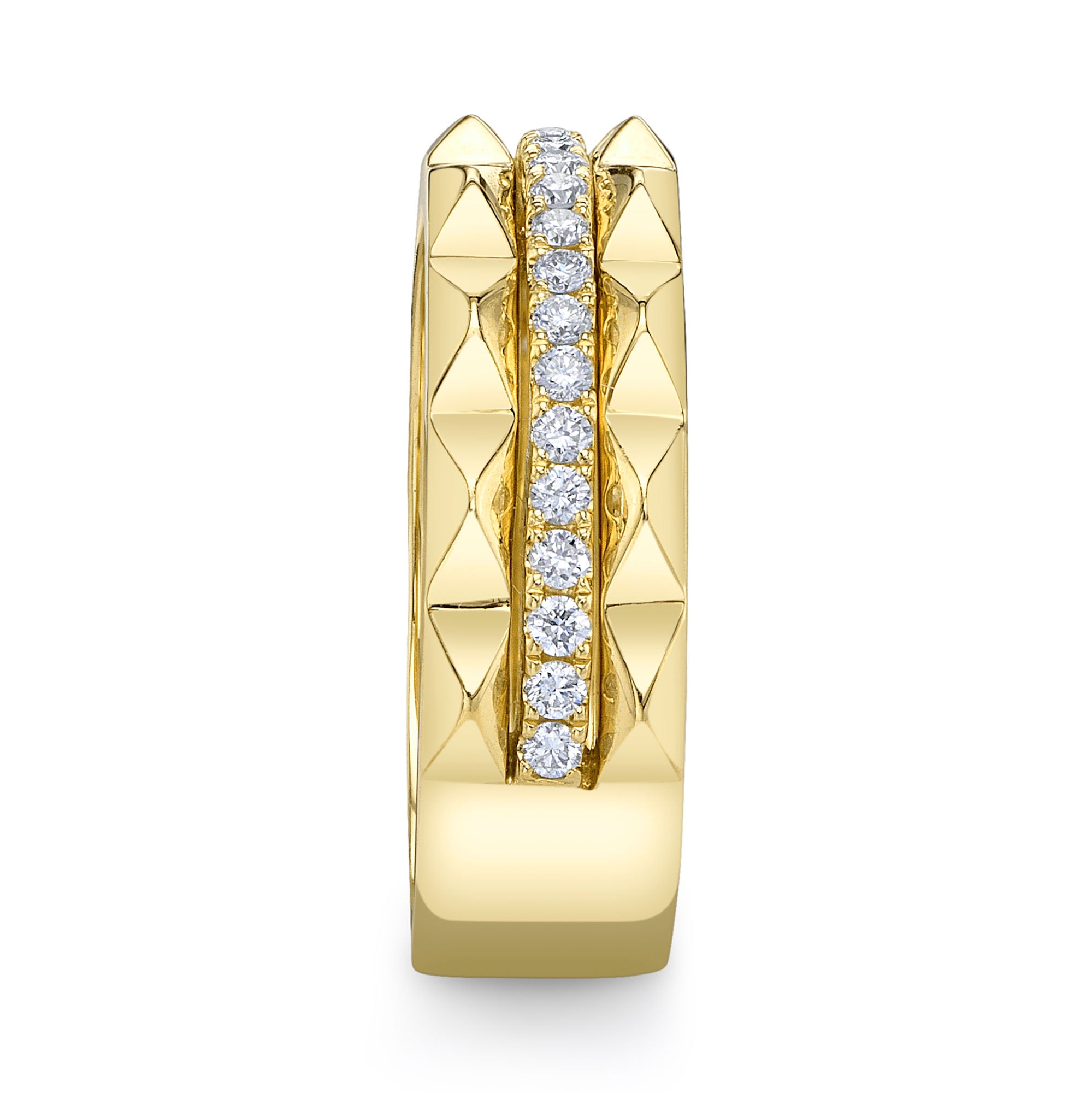 0.26CT 14K Y/G DIAMOND LADYS BAND