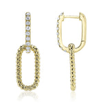 0.34CT 14K Y/G DIAMOND EARRING