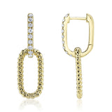 0.34CT 14K Y/G DIAMOND EARRING