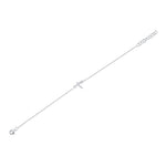 0.03CT 14K W/G DIAMOND DRAGONFLY MATTE BRACELET