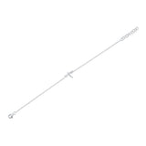 0.03CT 14K W/G DIAMOND DRAGONFLY MATTE BRACELET
