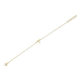 0.03CT 14K Y/G DIAMOND DRAGONFLY MATTE BRACELET