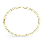 0.13CT 14K Y/G DIAMOND TWISTED BANGLE