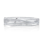 1.64CT 14K W/G DIAMOND BRIDGE BANGLE
