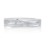 1.64CT 14K W/G DIAMOND BRIDGE BANGLE