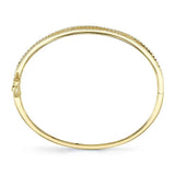 1.64CT 14K Y/G DIAMOND BRIDGE BANGLE