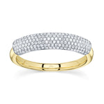 0.37CT 14K2T Y/W DIAMOND PAVE BAND
