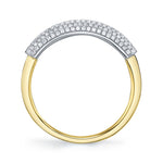 0.37CT 14K2T Y/W DIAMOND PAVE BAND