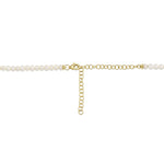 14K Y/G CULTURED PEARL TENNIS NECKLACE