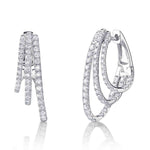 1.58CT 14K W/G DIAMOND OVAL HOOP EARRING
