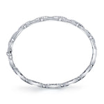 1.95CT 14K W/G DIAMOND LINK BANGLE
