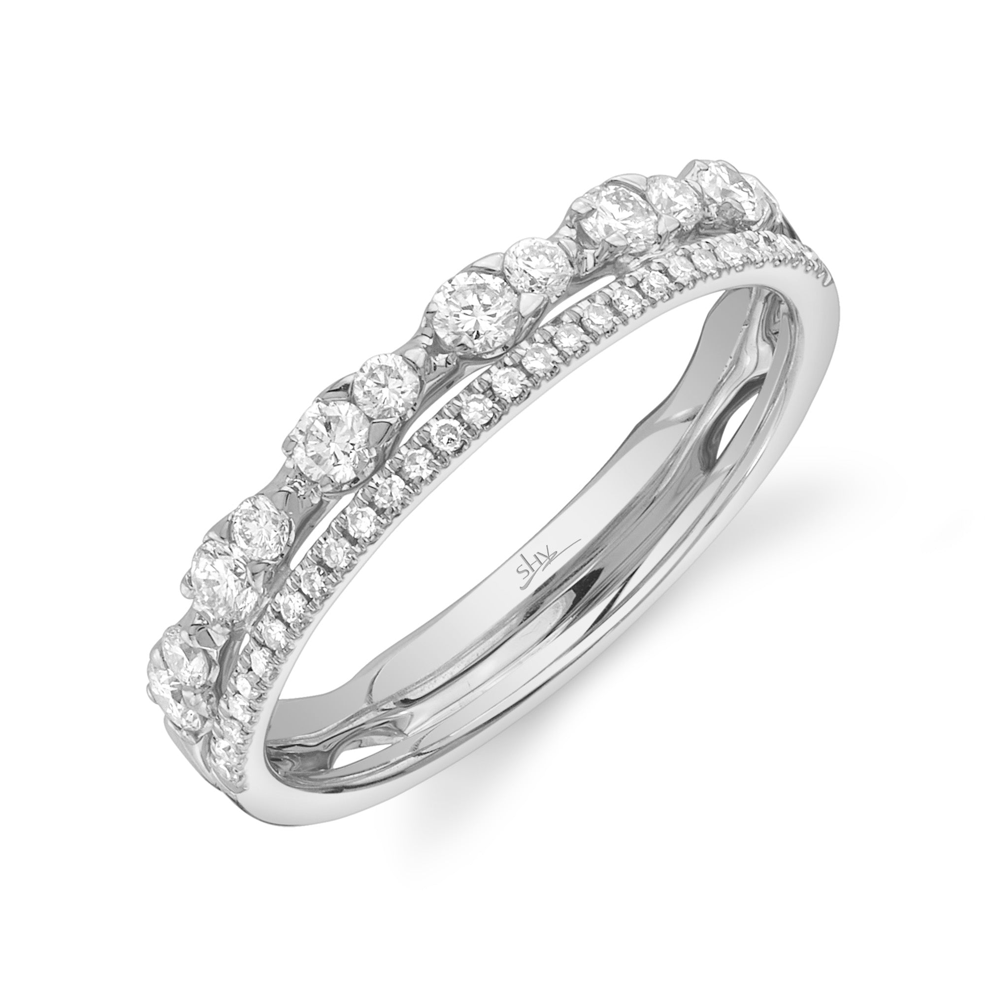 0.43CT 14K W/G DIAMOND LADYS RING