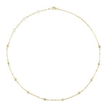 0.20CT 14K Y/G 18"" DIAMONDS BY THE YARD SPARKLE CHAIN NECKLACE