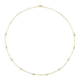 0.20CT 14K Y/G 18"" DIAMONDS BY THE YARD SPARKLE CHAIN NECKLACE
