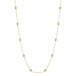 0.20CT 14K Y/G 18"" DIAMONDS BY THE YARD SPARKLE CHAIN NECKLACE