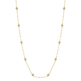 0.20CT 14K Y/G 18"" DIAMONDS BY THE YARD SPARKLE CHAIN NECKLACE