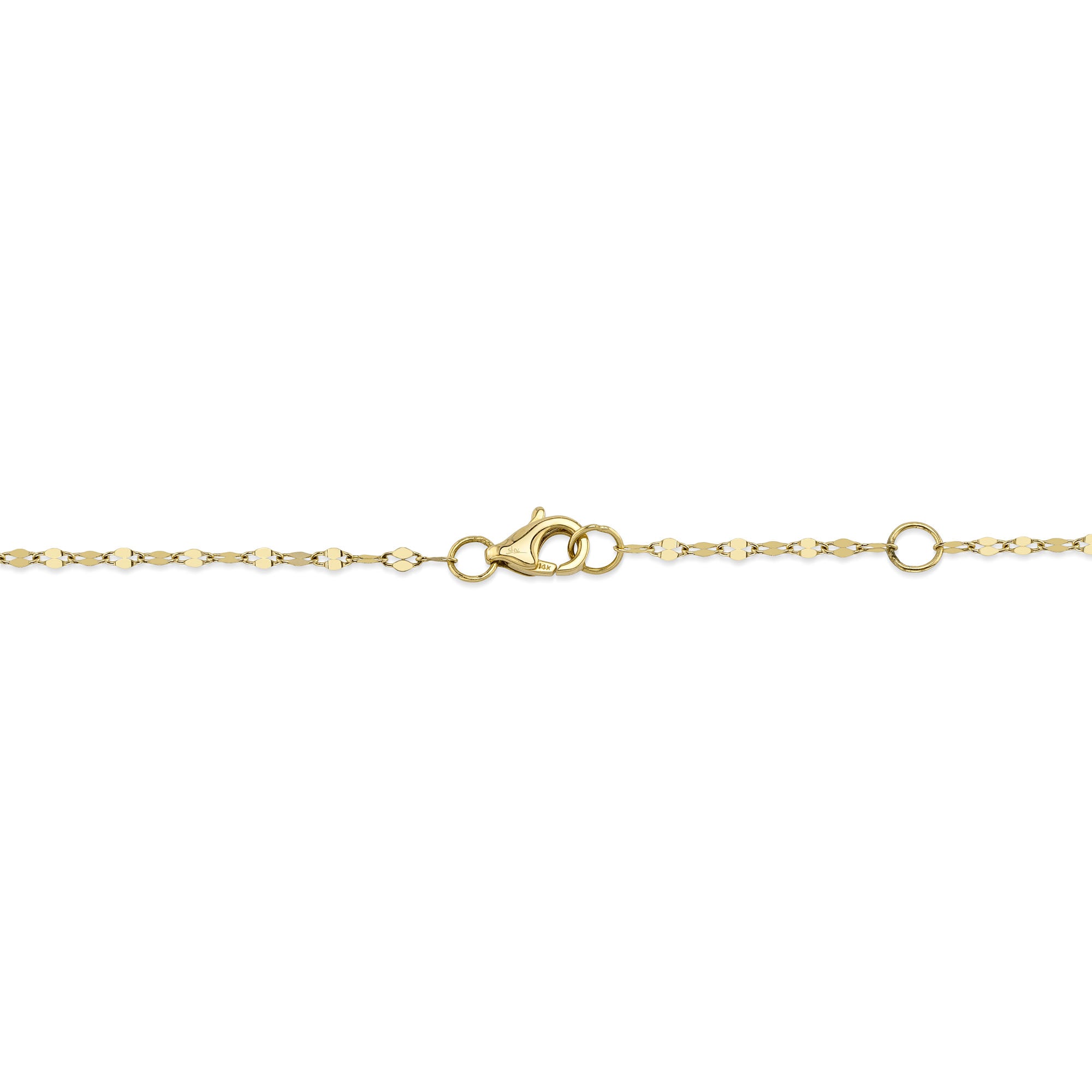 0.20CT 14K Y/G 18"" DIAMONDS BY THE YARD SPARKLE CHAIN NECKLACE