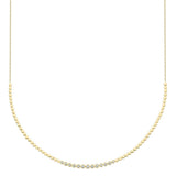 0.46CT 14K Y/G DIAMOND BEZEL NECKLACE