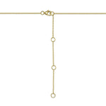 0.46CT 14K Y/G DIAMOND BEZEL NECKLACE