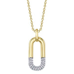 0.10CT 14K Y/G DIAMOND NECKLACE