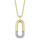 0.10CT 14K Y/G DIAMOND NECKLACE