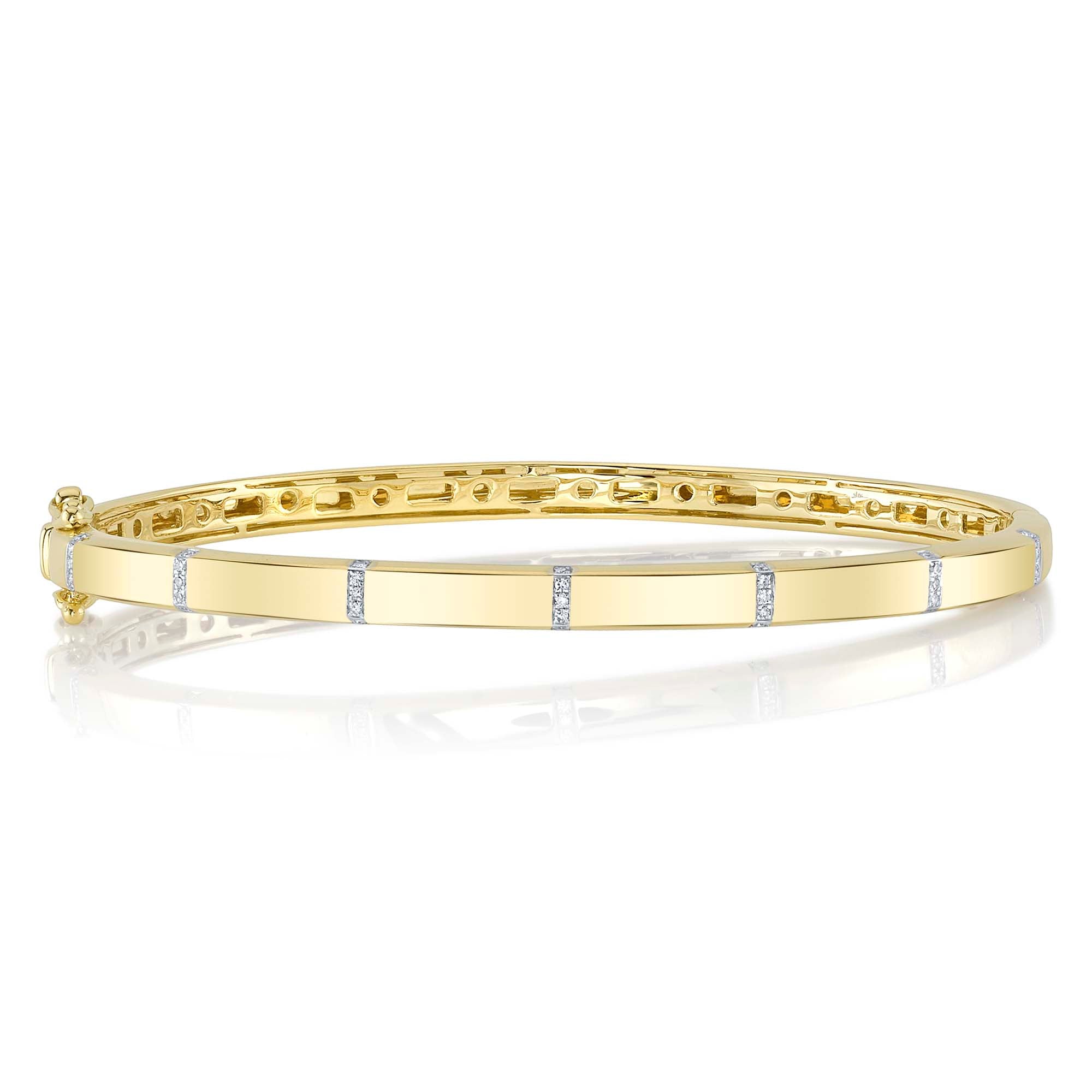 0.09CT 14K Y/G DIAMOND BANGLE