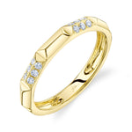 0.13CT 14K Y/G DIAMOND GEO CUT BAND