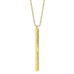 0.17CT 14K Y/G DIAMOND GEO CUT NECKLACE