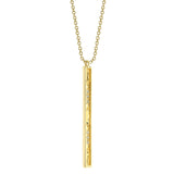 0.17CT 14K Y/G DIAMOND GEO CUT NECKLACE