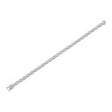 1.53CT 14K W/G DIAMOND BAGUETTE TENNIS BRACELET