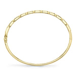 0.65CT 14K Y/G DIAMOND BAGUETTE BANGLE