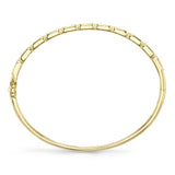0.65CT 14K Y/G DIAMOND BAGUETTE BANGLE
