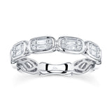 0.29CT 14K W/G DIAMOND BAGUETTE BAND