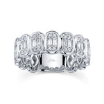0.50CT 14K W/G DIAMOND BAGUETTE BAND