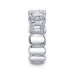 0.50CT 14K W/G DIAMOND BAGUETTE BAND