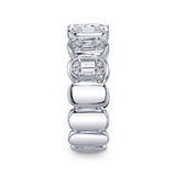 0.50CT 14K W/G DIAMOND BAGUETTE BAND