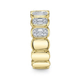 0.50CT 14K Y/G DIAMOND BAGUETTE BAND