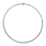 3.07CT 14K W/G DIAMOND BAGUETTE NECKLACE
