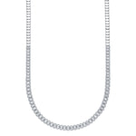 3.07CT 14K W/G DIAMOND BAGUETTE NECKLACE